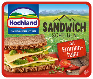 Hochland Scheiben Cheddar Sandwich mit | - Familienkäserei